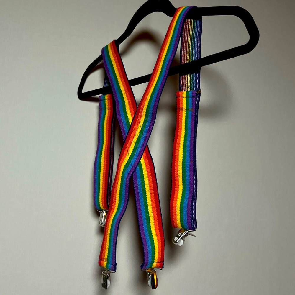 Vintage Rainbow Suspenders